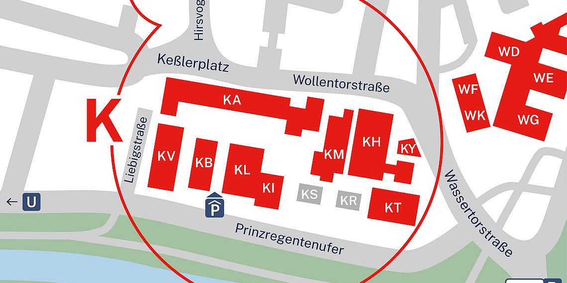 K campus map (Keßlerplatz 90489 Nürnberg)