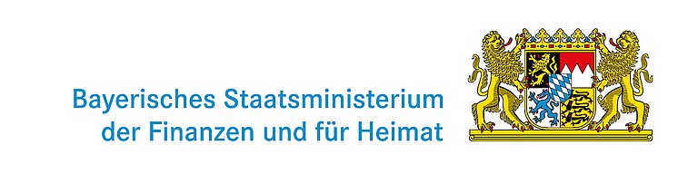 Logo des Bayerischen Staatsministeriums der Finanzen und für Heimat