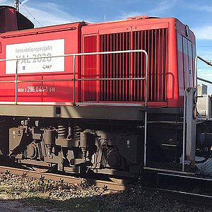 Coverbild zum Projekt "VAL - Autonom fahrende Rangierlok-Konzeption" (Erster Waggon einer Rangierlokomotive)