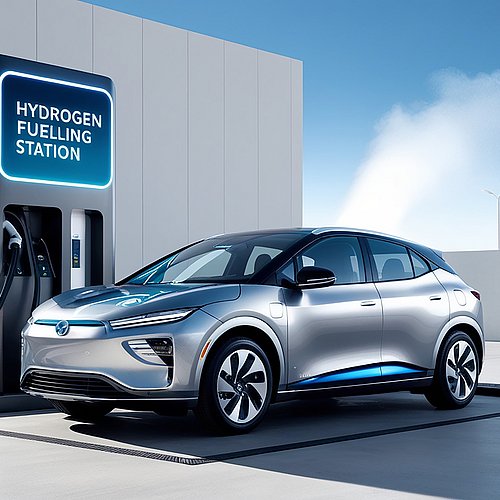 Coverbild zum Projekt "BZ_Stapel" (E-Auto an einer Hydrogen Fuelling Station)