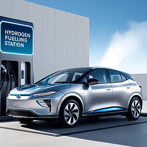 Coverbild zum Projekt "BZ_Stapel" (E-Auto an einer Hydrogen Fuelling Station)