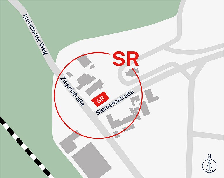 SR campus map (Siemensstraße 91126 Rednitzhembach)