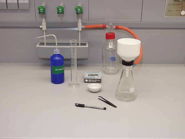 Dry matter test setup