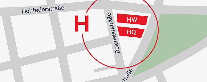 H campus map (Hohfederstrasse 90489 Nürnberg)