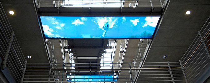 Stairwell in the chemistry building