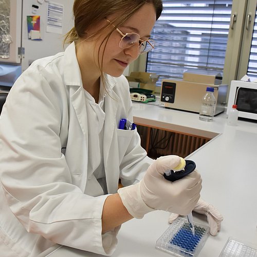 Um an krankheitserregenden Bakterien arbeiten zu können, muss eine höhere Sicherheitsstufe eingehalten werden: Das ist im Forschungslabor am Klinikum Nürnberg möglich.