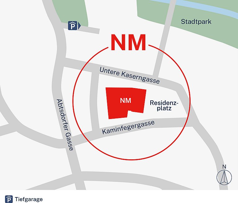 Lageplan zum Standort NM am Residenzplatz (92318 Neumarkt in der Oberpfalz)